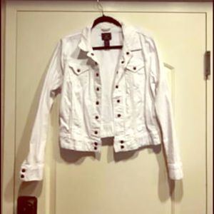 Lucky Brand White Jean Jacket